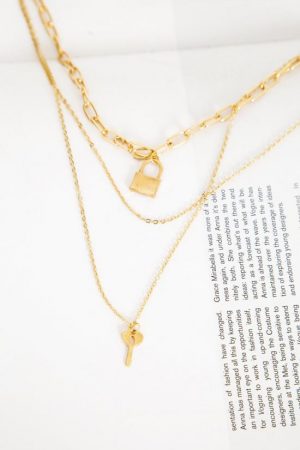 Hello Molly Womens Jewellery | Lucky Charm Necklace Gold